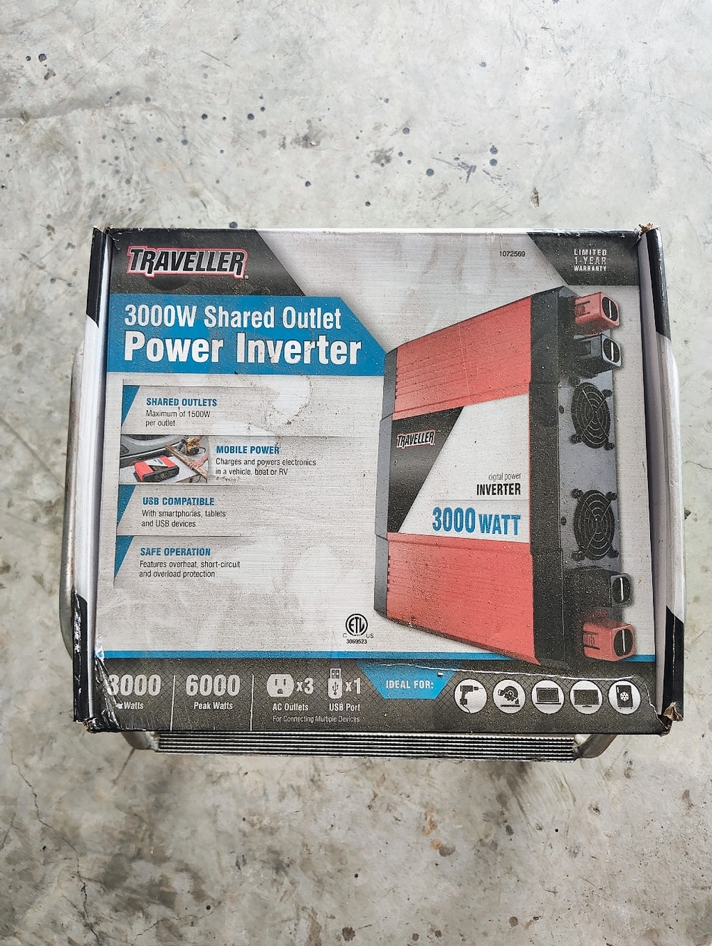 3000W Shared Outlet Power Inverter BRAND NEW